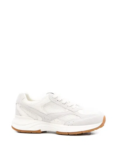 Sergio Moretti Firenze 메시 패널 스니커즈 In White