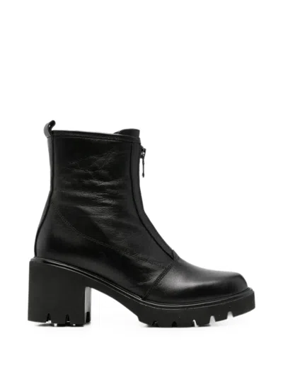 Sergio Moretti Firenze Zip-front Chunky Ankle Boots In Multi