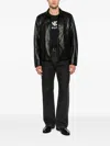 Sergio Moretti Firenze Zip-up Leather Jacket In Black
