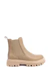 Sergio Moretti Sole Beige Ankle Boots In Multi