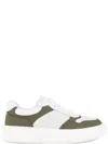 Sergio Moretti Textured Leather Trainers With Rubber Sole In Animal Print