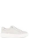 Sergio Moretti White Leather Trainers In Neutral