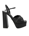 Sergio Rossi Black Platform Sandal In Black