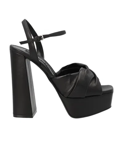 SERGIO ROSSI 135MM PLATFORM-SOLE SANDALS
