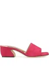 Sergio Rossi 45mm Si Rossi Sandals In Pink
