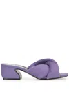 Sergio Rossi Si Rossi 45mm Twisted Mules In Purple