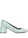 Sergio Rossi 55mm Block Heel Pumps In Blue