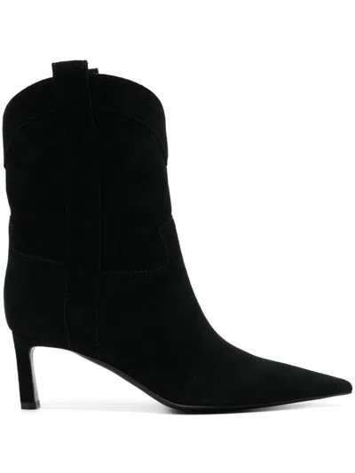 Sergio Rossi 60mm Sr Guadalupe Ankle Boots In Schwarz