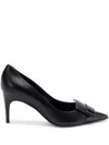 Sergio Rossi Sr1 70mm Nappa-leather Pumps In 黑色