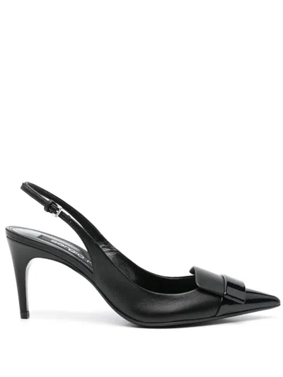 Sergio Rossi 75mm Sr1 Slingback Pumps In Black