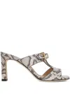 Sergio Rossi 80mm Nora Mules In Grey