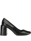 Sergio Rossi 80mm Square Block-heel Pumps In Black