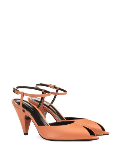 Sergio Rossi 85mm Ankle-strap Sandals In Orange