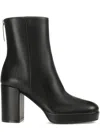 Sergio Rossi Back Zip Classic Boots In Black