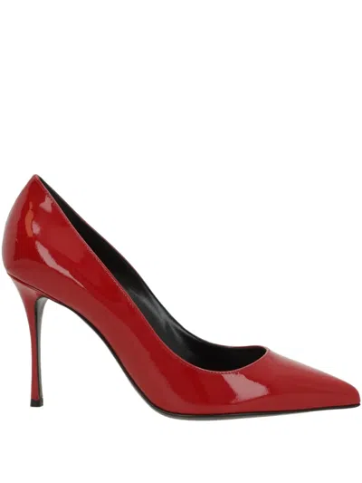 Sergio Rossi 90mm Godiva Heeled Pumps In Red