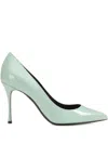 Sergio Rossi 90mm Godiva Pointed Pumps In Green