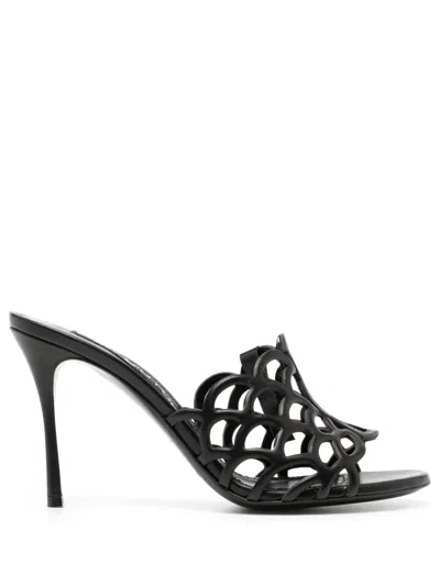 SERGIO ROSSI 90MM SR MERMAID SANDALS