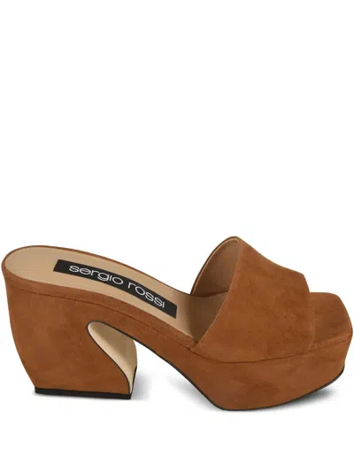 Sergio Rossi 90mm Suede Sandals