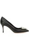 Sergio Rossi 91.44mm Sr Godiva Pumps In Black