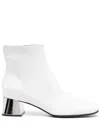 Sergio Rossi Alicia 50mm Block-heel Boots In White