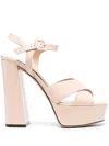 Sergio Rossi Alicia 90mm Platform Sandals In Neutrals