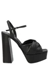 Sergio Rossi Black Platform Sandal In Black