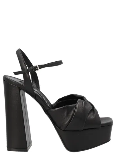 Sergio Rossi 'amber' Sandals In Black