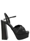 Sergio Rossi Black Platform Sandal In Black