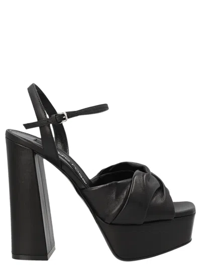 Sergio Rossi 'amber' Sandals In Black