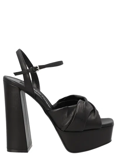 Sergio Rossi 135mm Platform-sole Sandals In Black