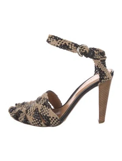 Pre-owned Sergio Rossi Animal Print D'orsay Pumps In Neutral