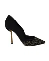 Sergio Rossi Animal Print Embedded Pumps In Multicolor Crystal In Multi