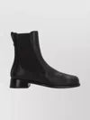 Sergio Rossi Ankle Boots With Round Toe And Block Heel In Black