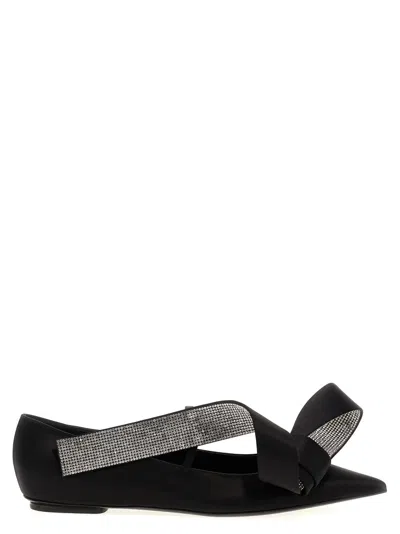 Sergio Rossi 'area Maquise' Ballet Flats In Black
