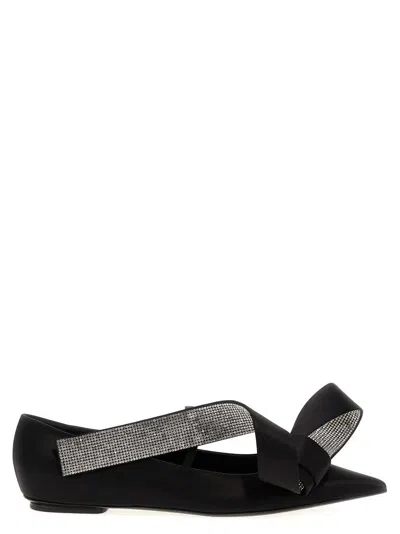 Sergio Rossi 'area Maquise' Ballet Flats In Black