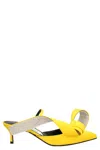 Sergio Rossi Yellow Pointed Toe Heels In Yellow