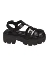 Sergio Rossi Twenty Crystal-embellished Platform Sandals In Black