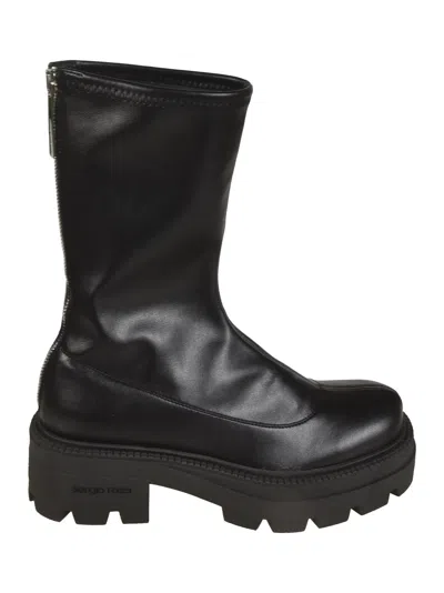 SERGIO ROSSI BACK ZIP CLASSIC BOOTS