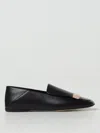 Sergio Rossi Square Toe Slip-on Loafers In Black