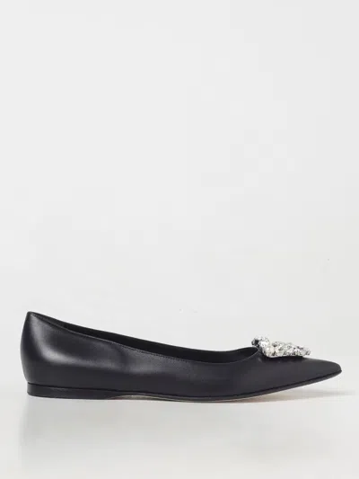 Sergio Rossi Ballet Flats  Woman Color Black In Schwarz