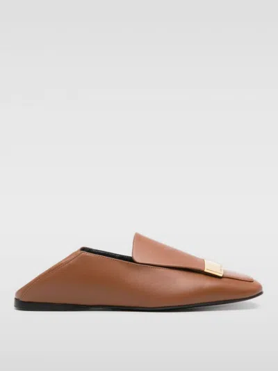 Sergio Rossi Flat Shoes In Brown