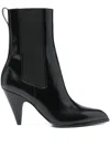 Sergio Rossi 85mm Beak Pointed Cone-heel Boots In Black