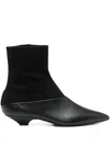 Sergio Rossi 30mm Pointed-toe Boots In Black