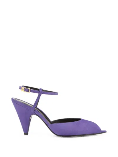 Sergio Rossi Beak Slingback Sandals In Purple