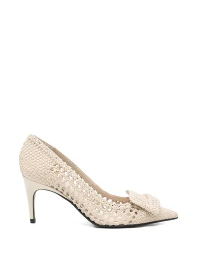 Sergio Rossi Leather Pumps In Neutral