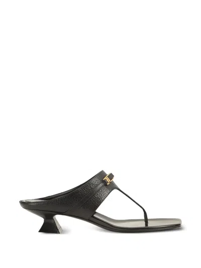 Sergio Rossi Bitt Black Sandals