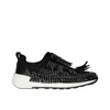 Sergio Rossi Sr1 Running Crystals Sneakers With Sparkling Elegance In Black