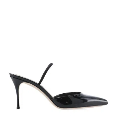 Sergio Rossi Black Godiva Pointed High Heels