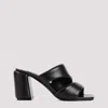 SERGIO ROSSI BLACK NAPPA LEATHER SPONGY 80 SANDAL