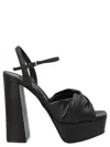 Sergio Rossi Black Platform Sandal In Black